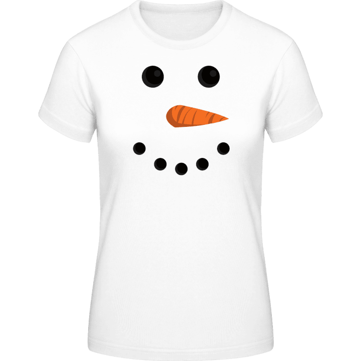 Snowman Face T-shirt för kvinnor 0 image