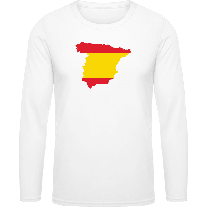 Spain Map Langermet skjorte contain pic
