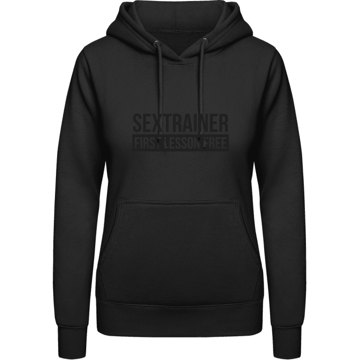 Sextrainer First Lesson Free Hoodie för kvinnor contain pic