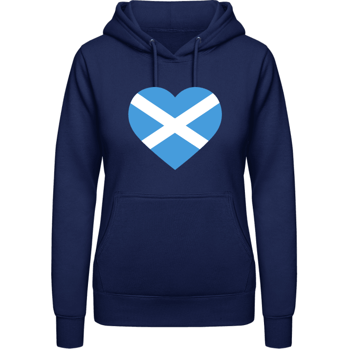 Scotland Heart Flag Felpa con cappuccio da donna contain pic