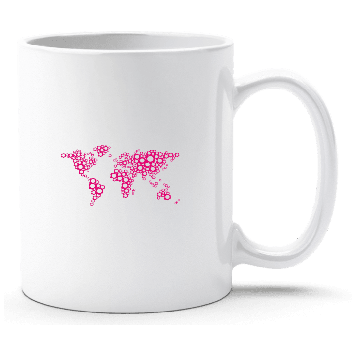 Floral Worldmap Tasse contain pic