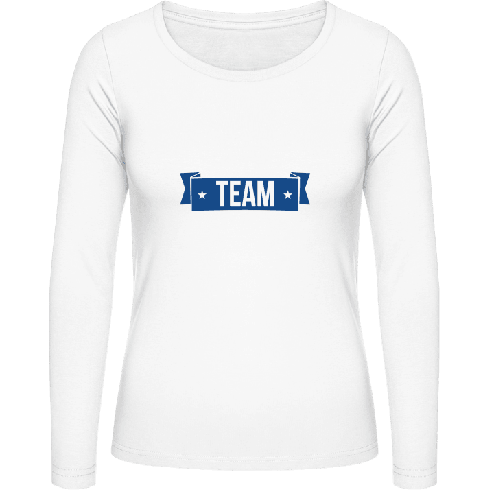 Team + YOUR TEXT Kvinnor långärmad skjorta 0 image