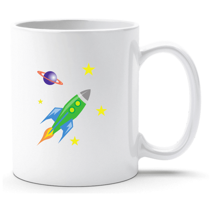 Rocket In Space Illustration Tasse 0 image