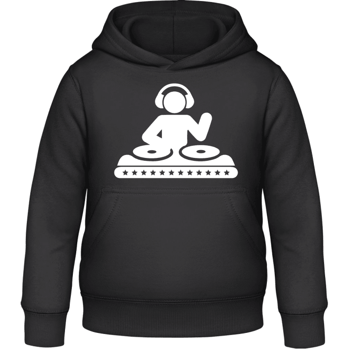 DJ on Turntables Kids Hoodie contain pic