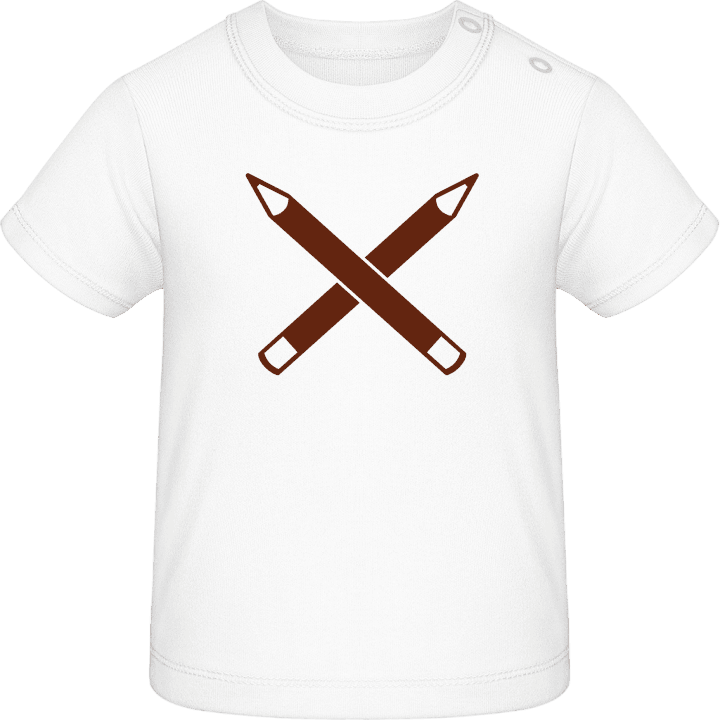 Crossed Pencils T-shirt för bebisar contain pic