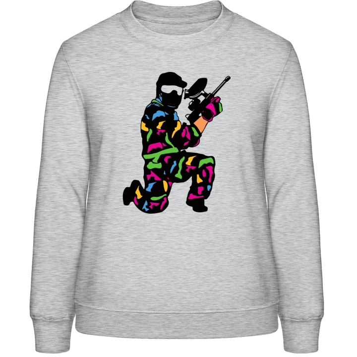 Paintballer Camouflage Frauen Sweatshirt contain pic