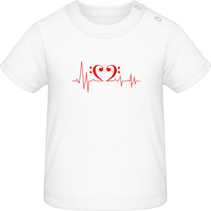Bass Heart Frequence T-shirt för bebisar contain pic