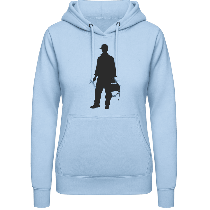 Electrician Silhouette Vrouwen Hoodie contain pic
