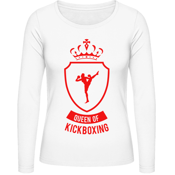 Queen of Kickboxing Langermet skjorte for kvinner contain pic