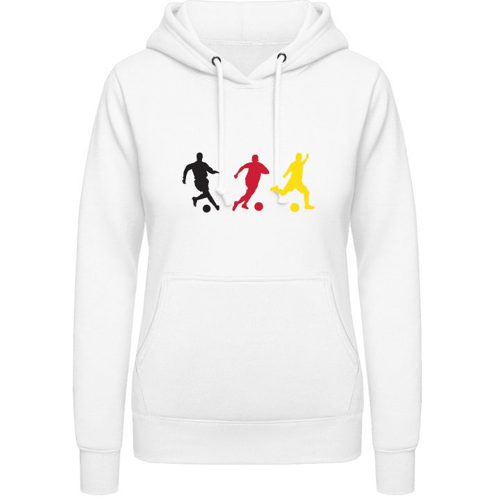 German Soccer Silhouettes Vrouwen Hoodie contain pic