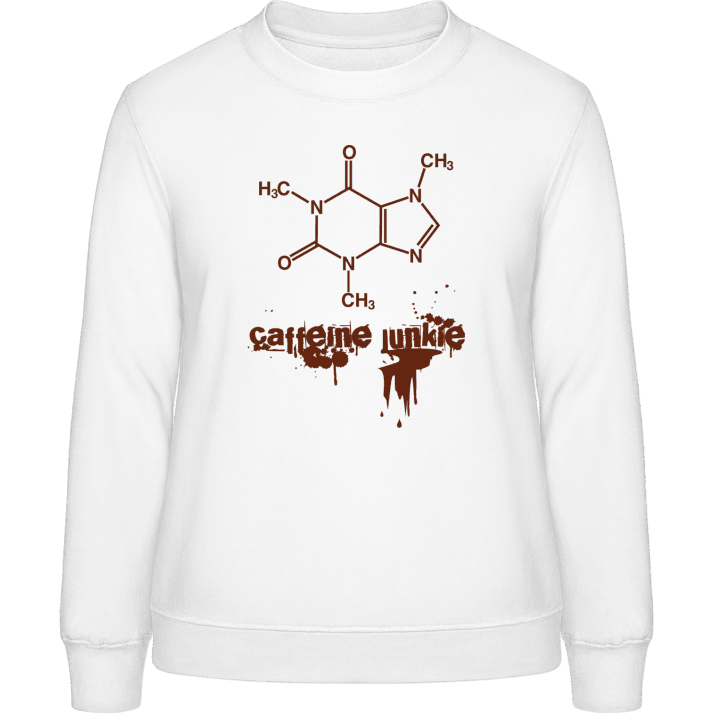 Caffeine Junkie Sweatshirt för kvinnor contain pic