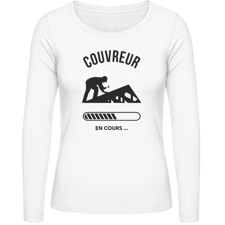 Couvreur en cours Frauen Langarmshirt contain pic