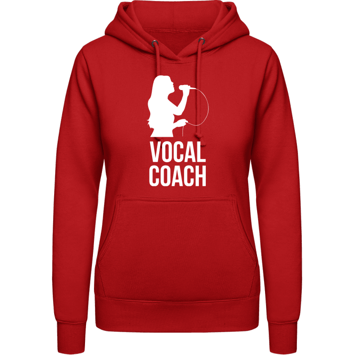 Vocal Coach Silhouette Female Vrouwen Hoodie contain pic
