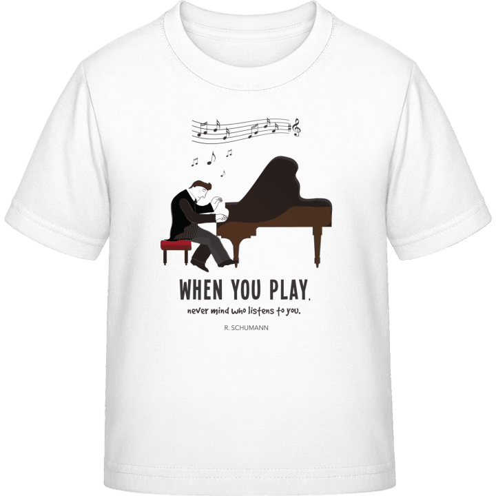 When You Play Piano Kids T-shirt contain pic