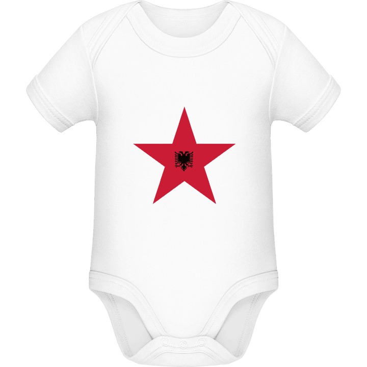 Albanian Star Baby Romper contain pic
