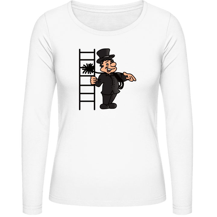 Happy Chimney Sweeper T-shirt à manches longues pour femmes contain pic