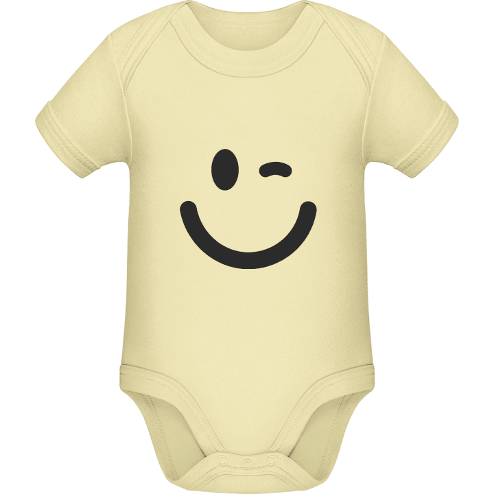 Winking Emoticon Baby romper kostym contain pic