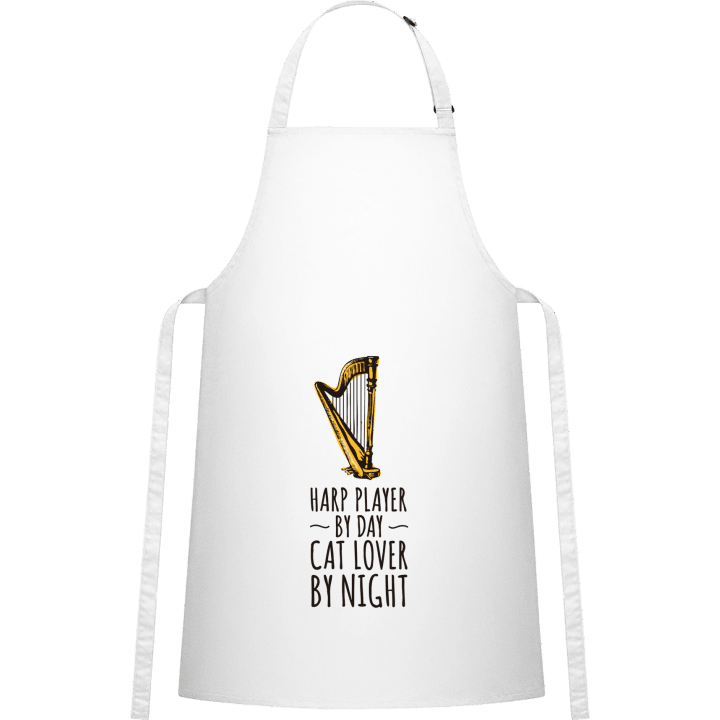 Harp Player by Day Cat Lover by Night Kitchen Apron contain pic