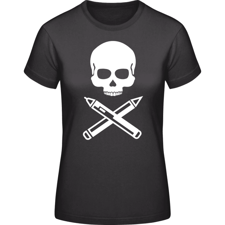 Writer Skull T-shirt för kvinnor 0 image