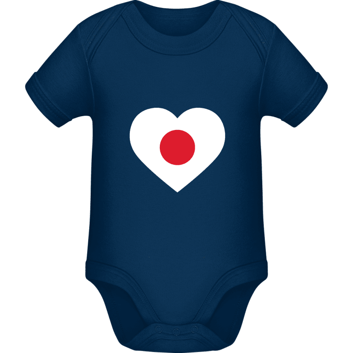 Japan Heart Flag Baby Strampler 0 image