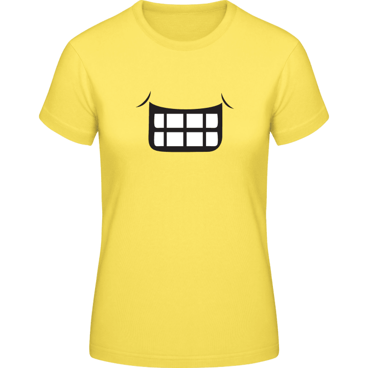 Grinsen Smiley Frauen T-Shirt contain pic