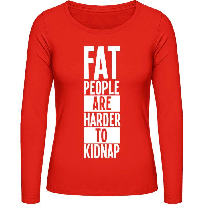 Fat People Vrouwen Lange Mouw Shirt contain pic