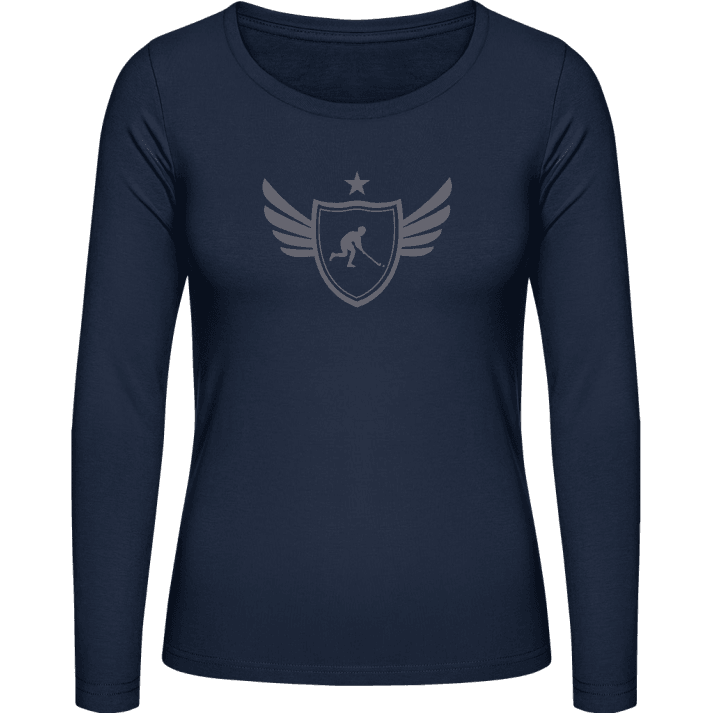 Field Hockey Star T-shirt à manches longues pour femmes contain pic
