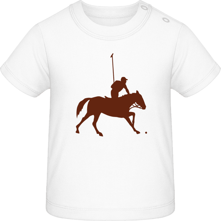 Polo Player Silhouette Baby T-skjorte contain pic