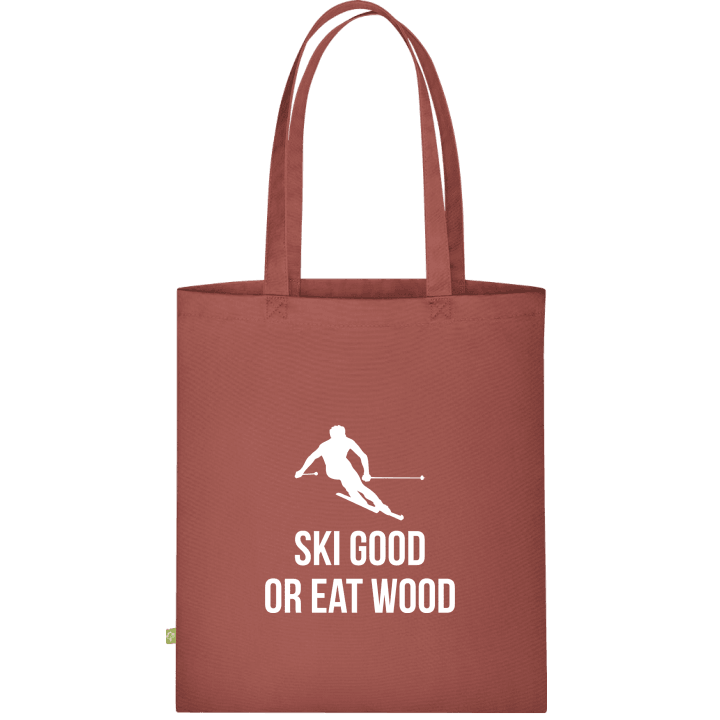 Ski Good Or Eat Wood Cloth Bag contain pic