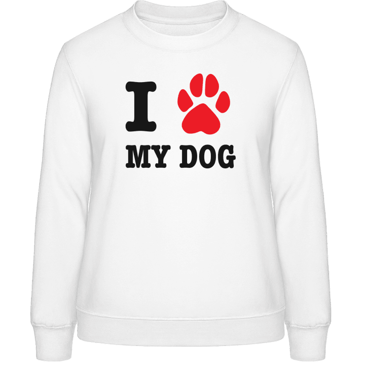 I Heart My Dog Sweatshirt för kvinnor 0 image