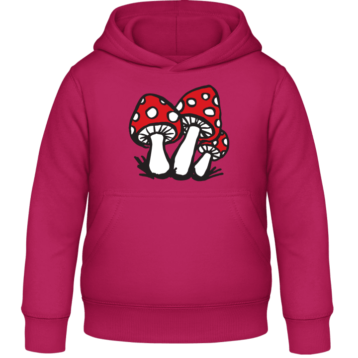 Red Mushrooms Hættetrøje til børn 0 image