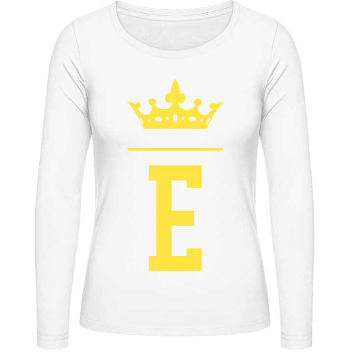 E Name Letter T-shirt à manches longues pour femmes 0 image
