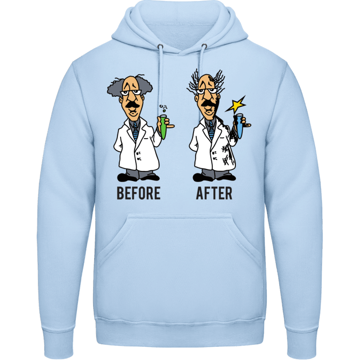 Crazy Chemist Before After Hoodie contain pic