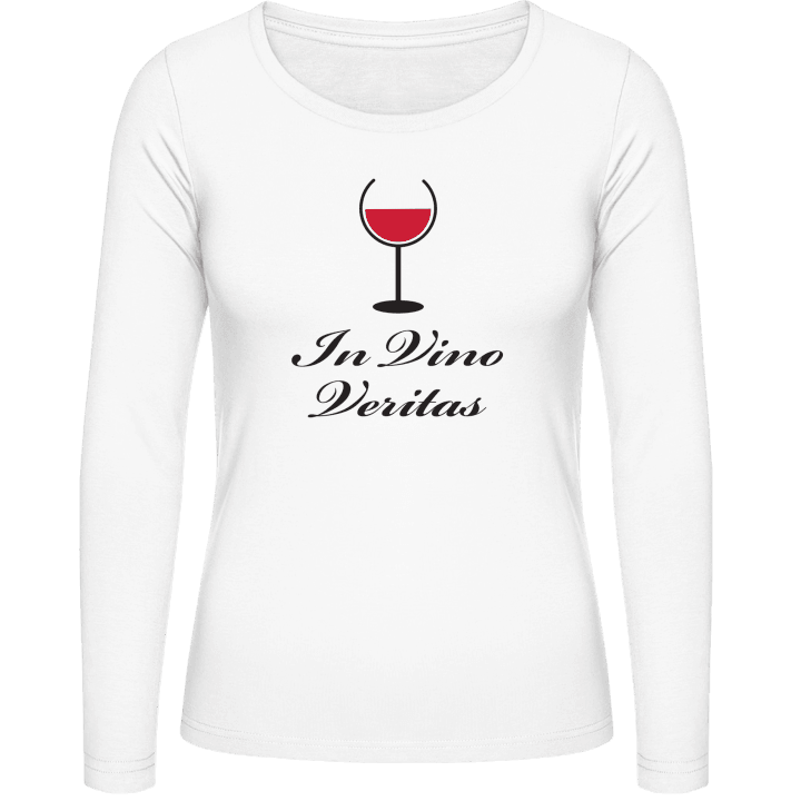 In Vino Veritas Langermet skjorte for kvinner contain pic