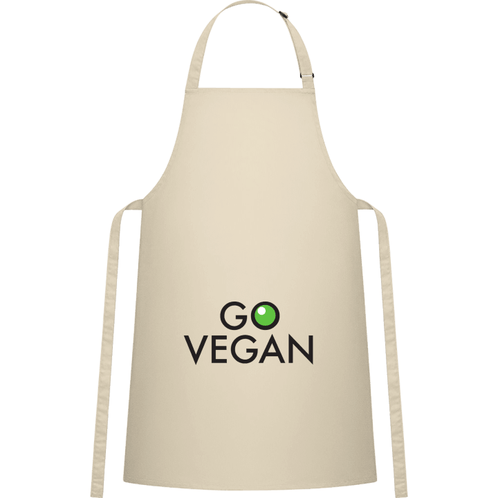 Go Vegan Logo Delantal de cocina contain pic