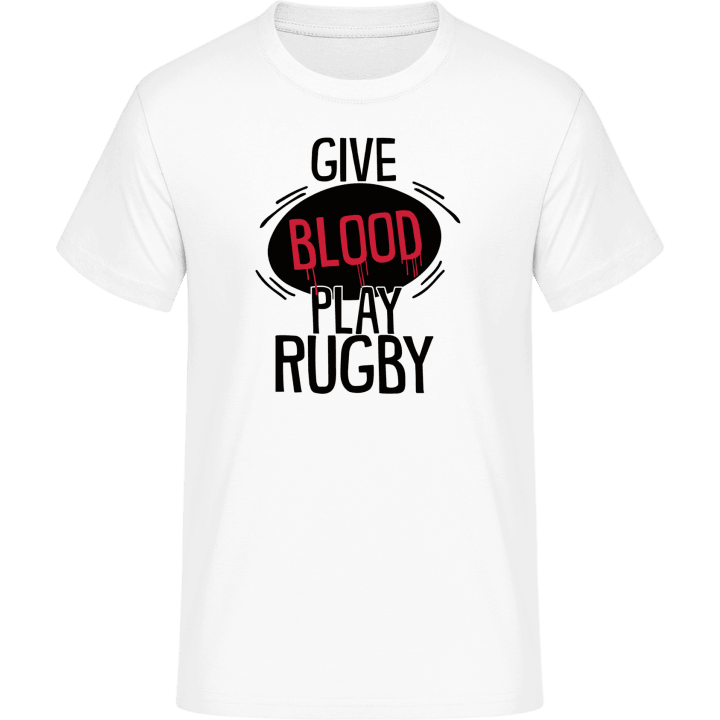 Give Blood Play Rugby Illustration T-Shirt 0 image
