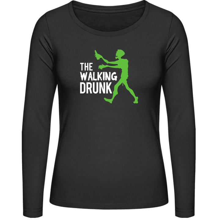 The Walking Drunk Langermet skjorte for kvinner contain pic