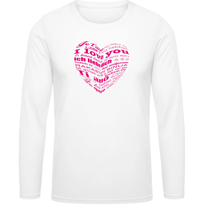I Love You Languages Long Sleeve Shirt contain pic