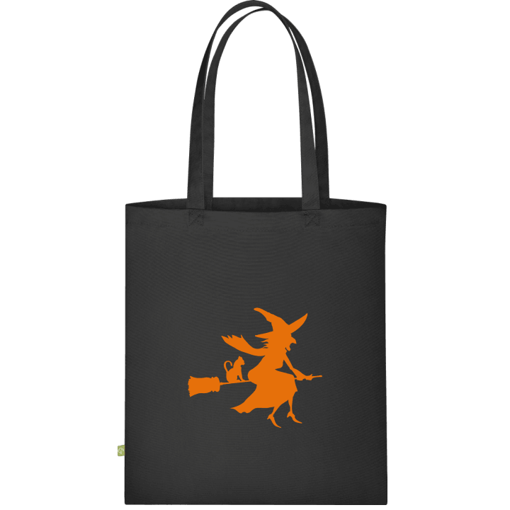 Witch With Cat On Broom Stofftasche 0 image