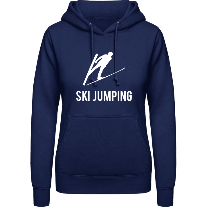 Skispringen Silhouette Frauen Kapuzenpulli contain pic