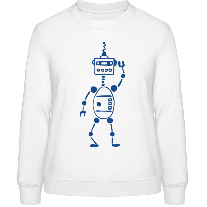 Funny Robot Illustration Frauen Sweatshirt 0 image