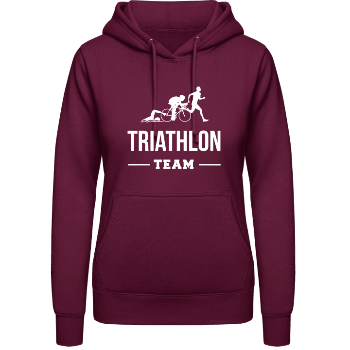 Triathlon Team Frauen Kapuzenpulli contain pic