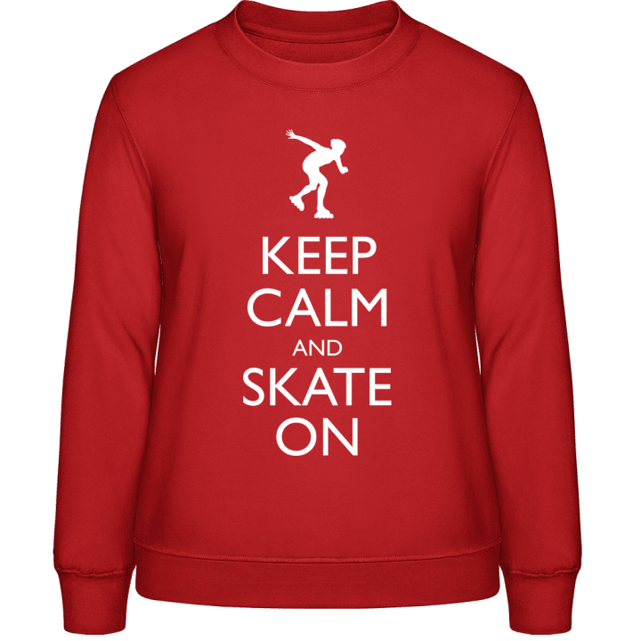 Keep Calm and Inline Skate on Frauen Sweatshirt contain pic