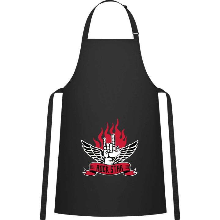 Rock Star Hand Flame Kitchen Apron contain pic