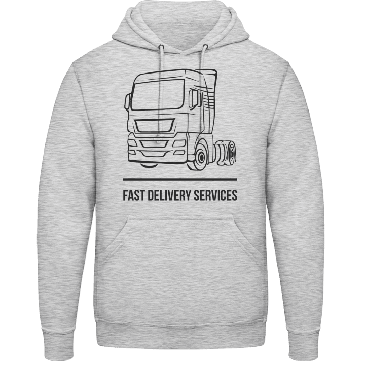 Fast Delivery Services Felpa con cappuccio contain pic
