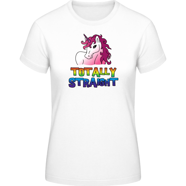 Totally Straight Unicorn T-skjorte for kvinner contain pic