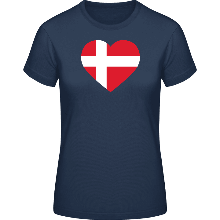 Danmark Heart T-shirt til kvinder 0 image