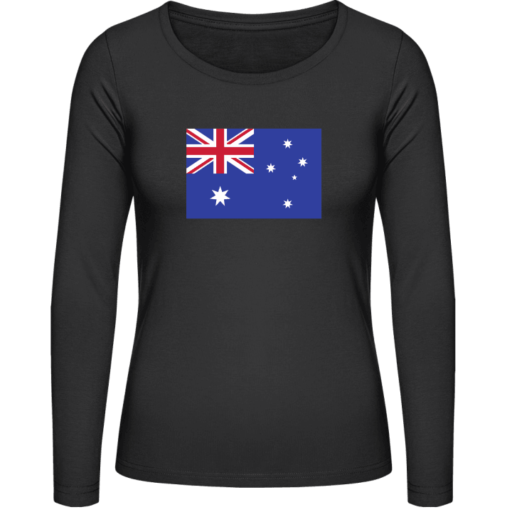 Australia Flag Langermet skjorte for kvinner contain pic