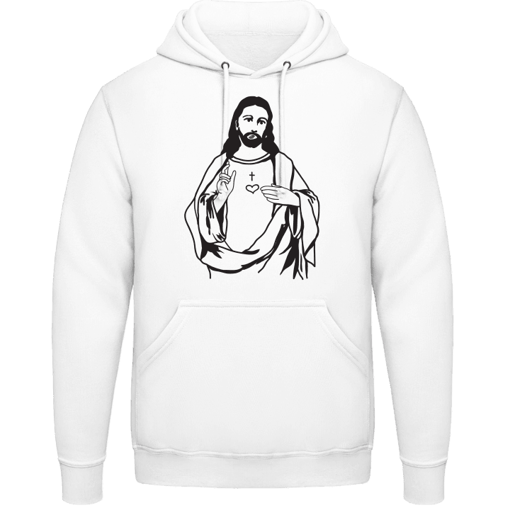 Jesus Icon Felpa con cappuccio contain pic