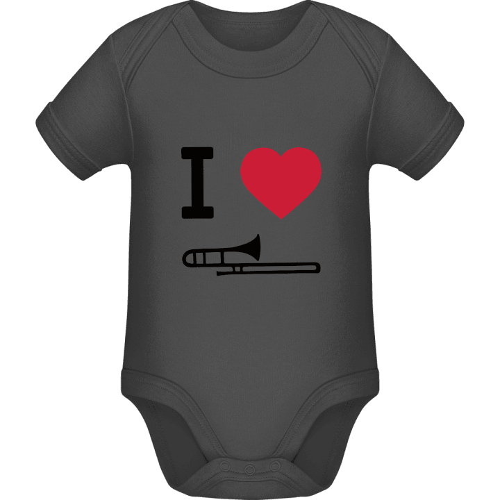 I Heart Trombone Baby romperdress contain pic
